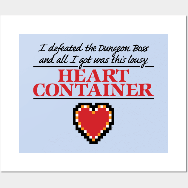 Lousy Heart Container Wall Art by mikehandyart